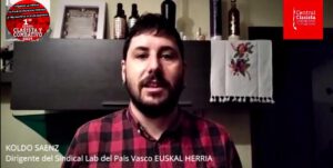 Sindicato LAB del País Vasco a la Central Clasista